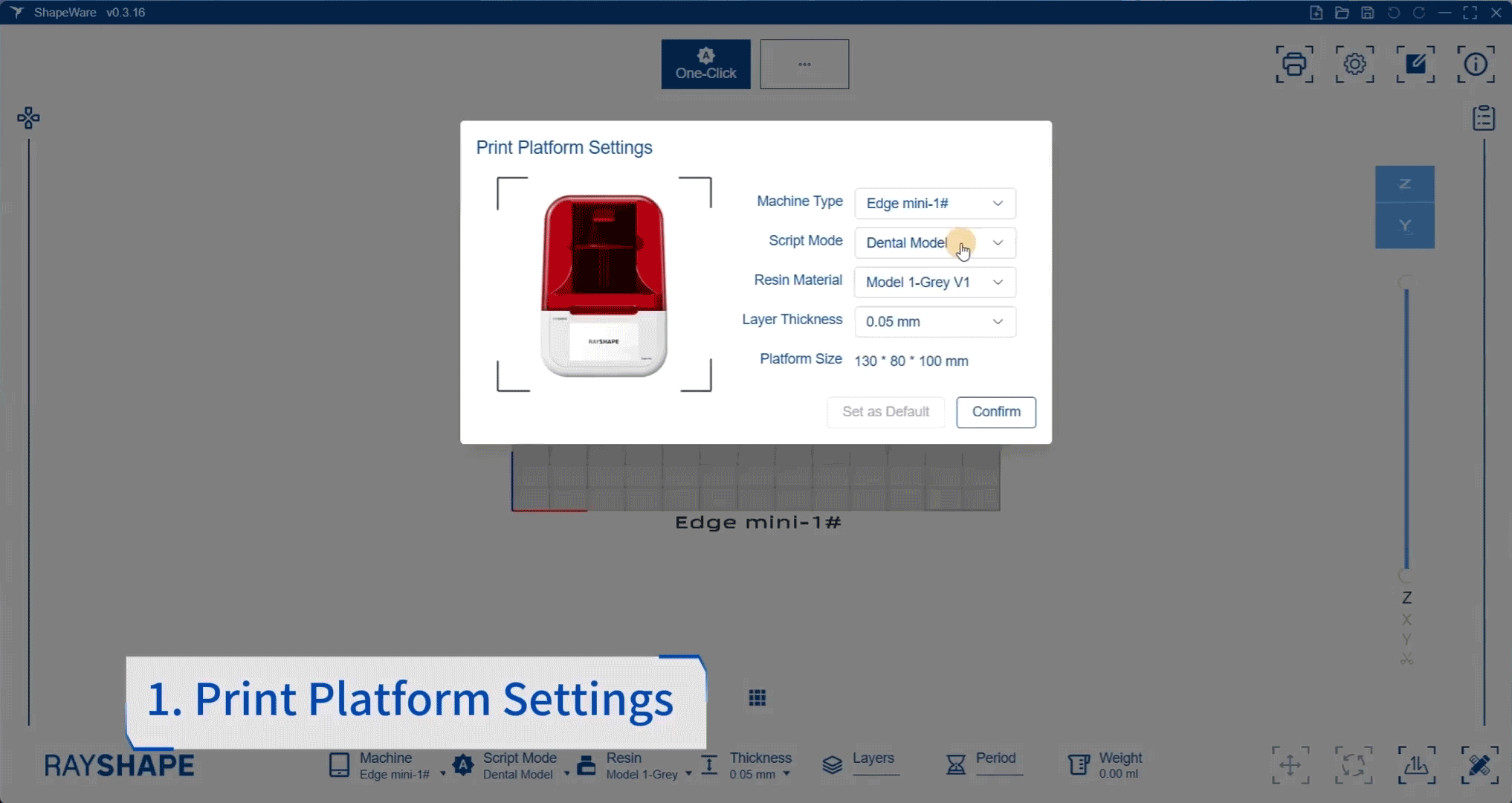 Couronne temporaire en un clic